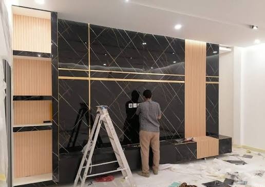 عمل جديد لـ الديكورات الداخليه والخارجيه 